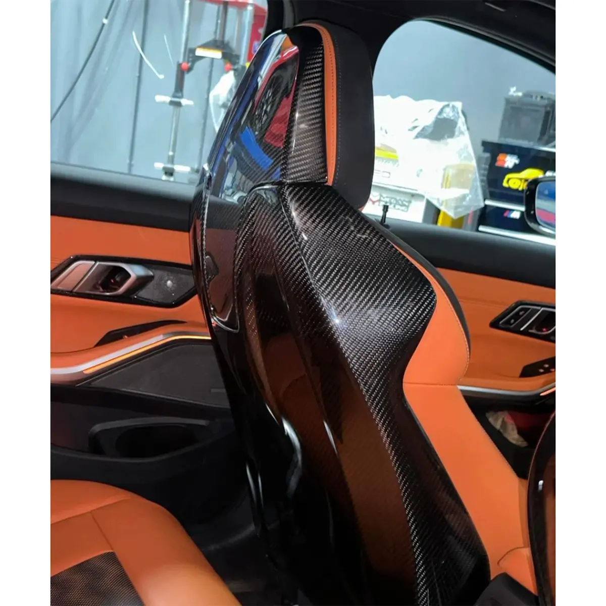 Carbon Fiber Full Seat Back Cover For Bmw G80 M3 G82 G83 M4 G87 M2 1