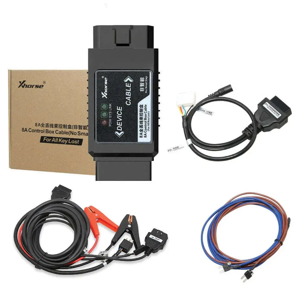 Xhorse 8A Control Box Cable Non-Smart Key Adapter For All Keys Lost For Toyota 1