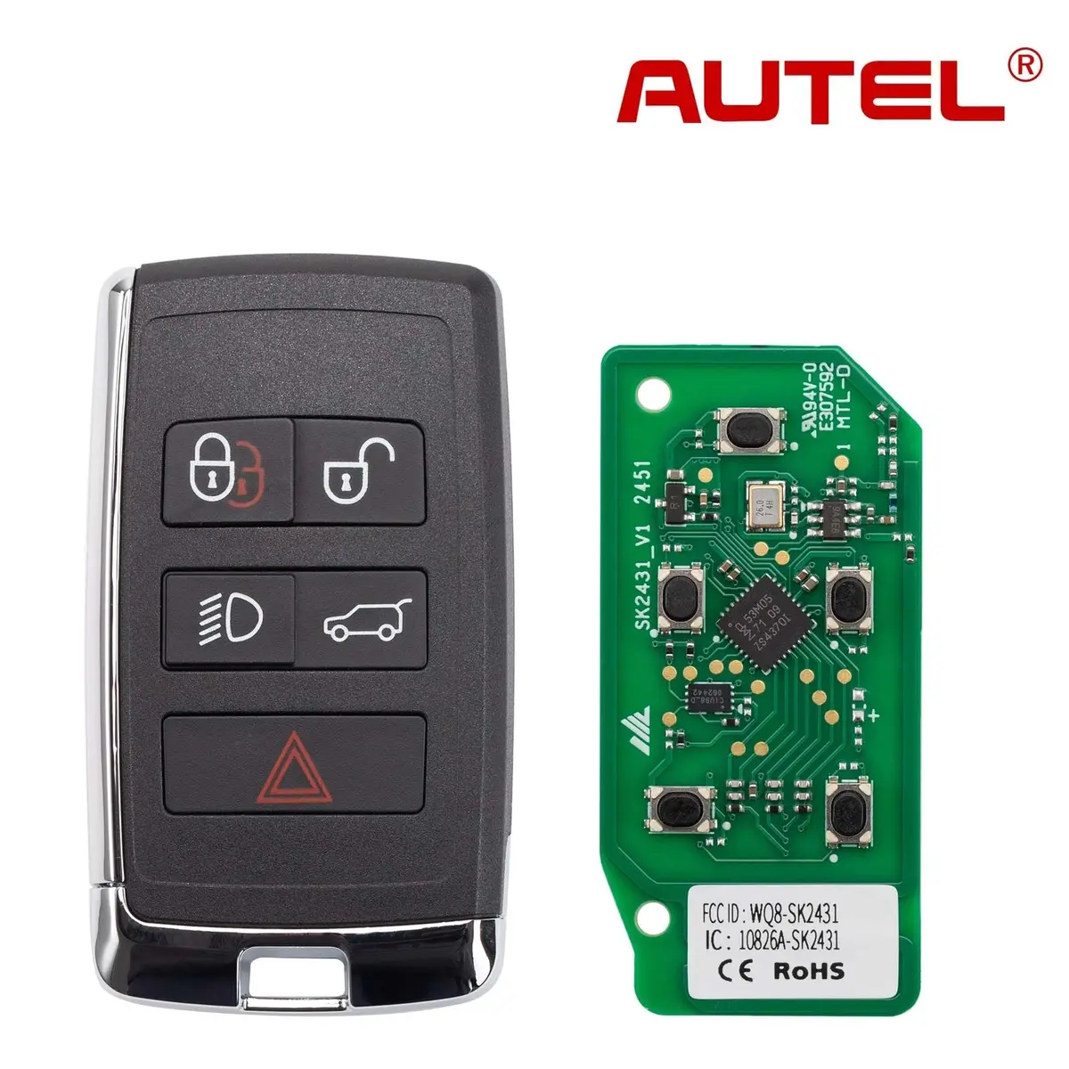 Autel Ikeylr005al Land Rover Style Smart Key 315/433 Mhz 5 Buttons 5Pcs/Set 1