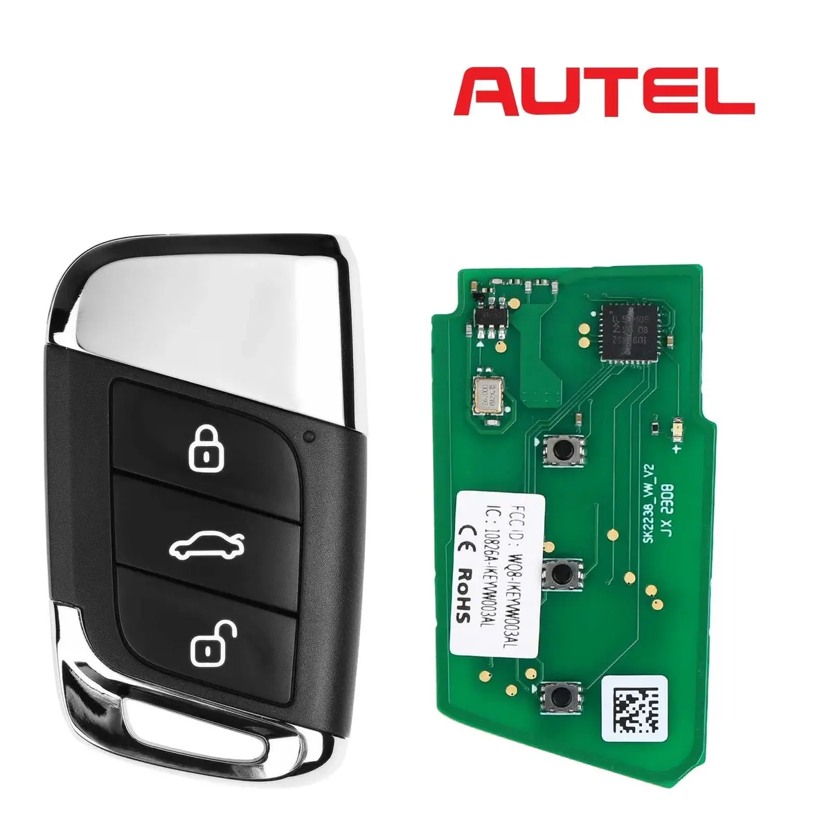 Autel Ikeyvw003al 3 Buttons Universal Smart Key 315/433 Mhz 5Pcs/Set 1