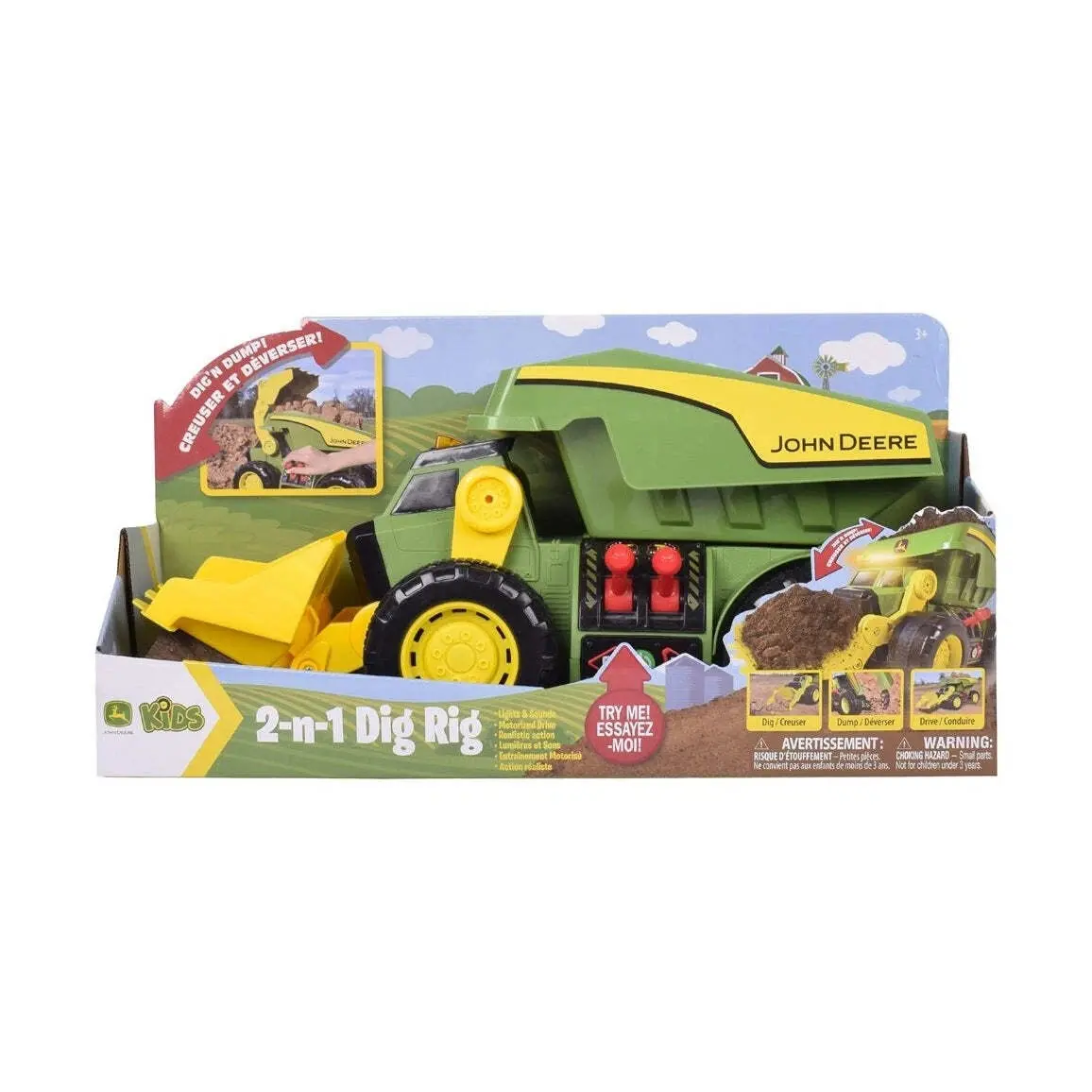 46Cm Motorised 'Lights & Sounds' Dig Rig Toy 1
