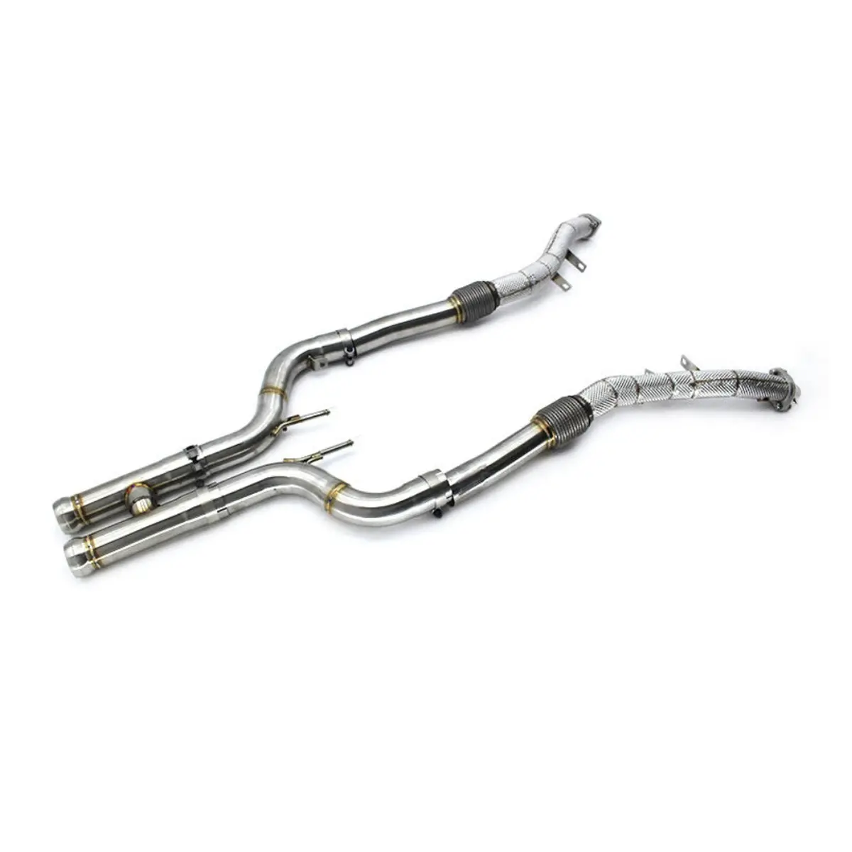 High Flow Catted Stainless Steel Downpipe For Mercedes Benz S560 S580 4.0T 1