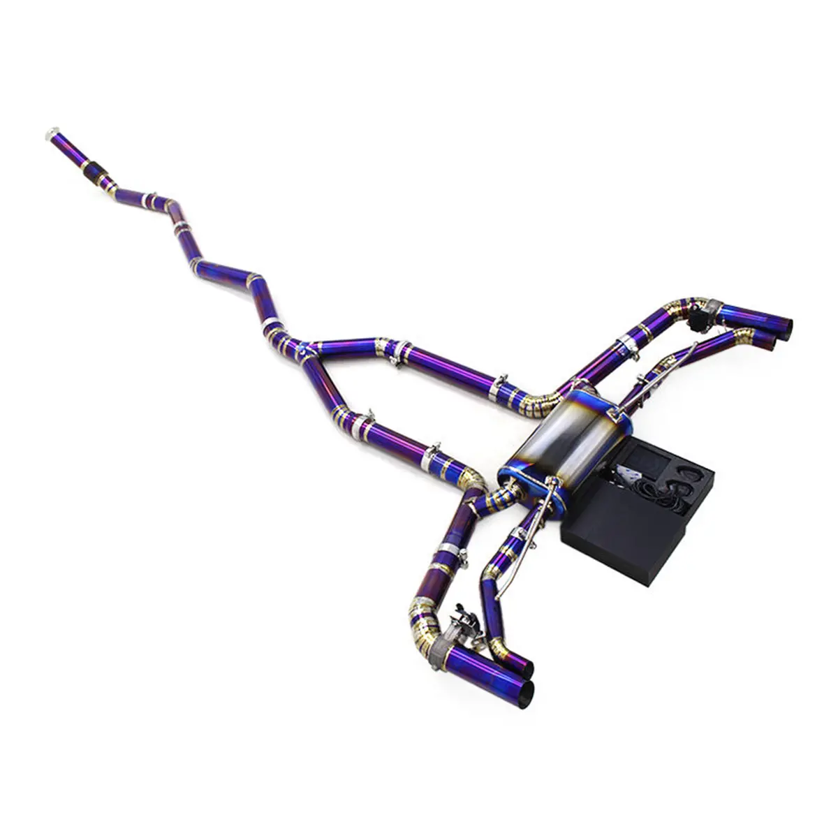 Titanium Catback Exhaust System For Mercedes Benz Gle53 Amg W167 3.0T 1