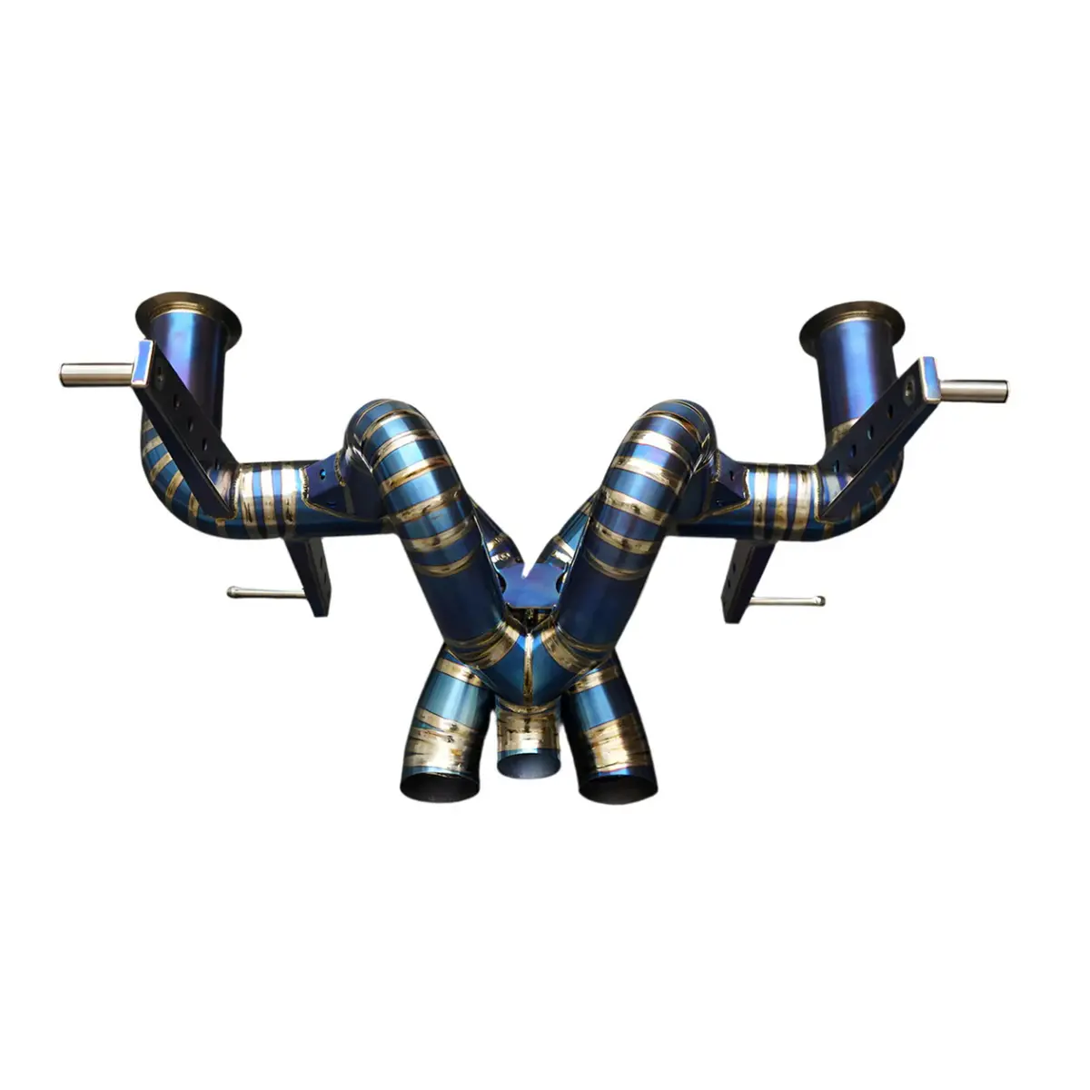 Titanium Straight Pipe Exhaust System For Lamborghini Aventador S Lp740‑4 6.5L V12 1