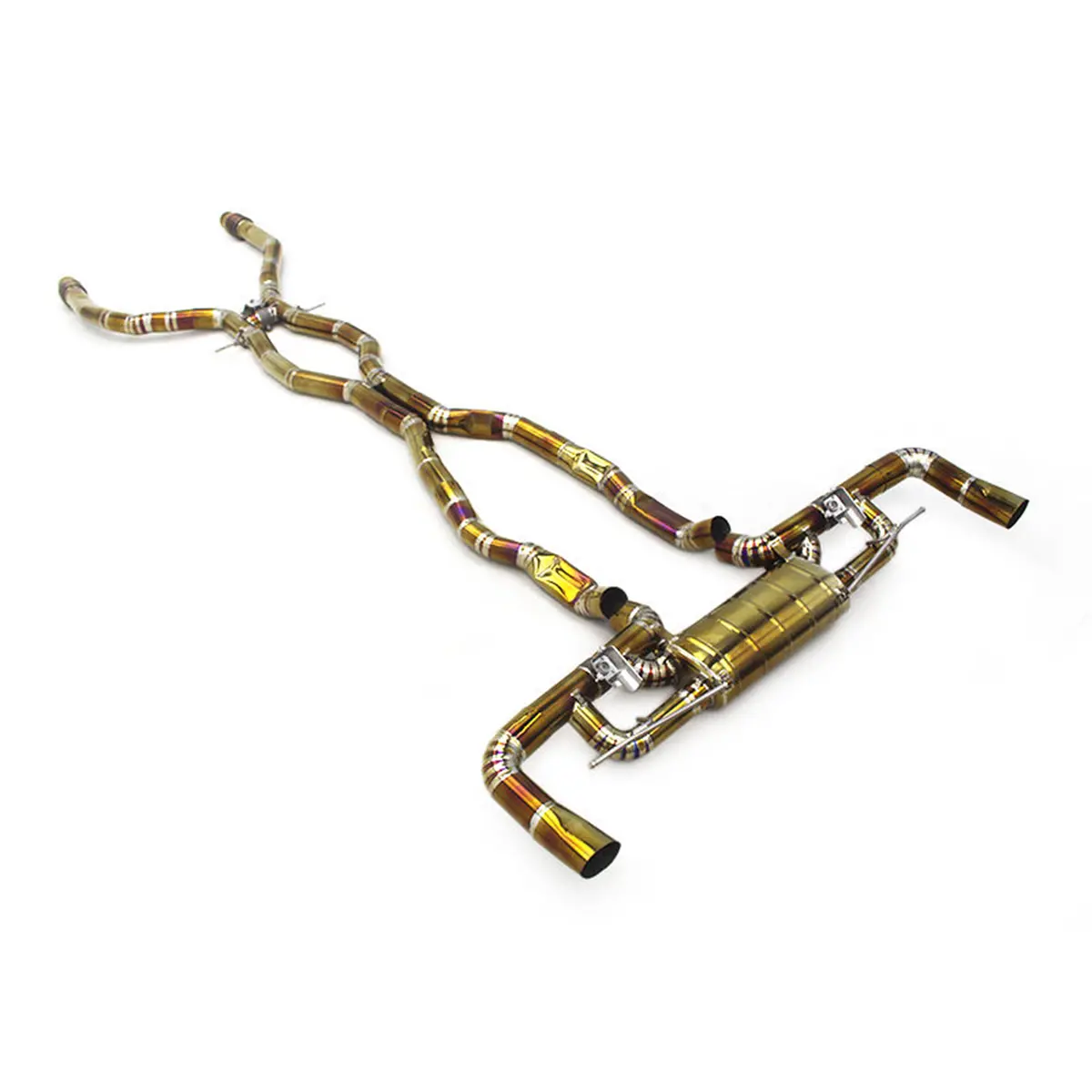 Titanium Valved Catback Exhaust System For Mercedes Benz Gle63 Amg W167 4.0T 1