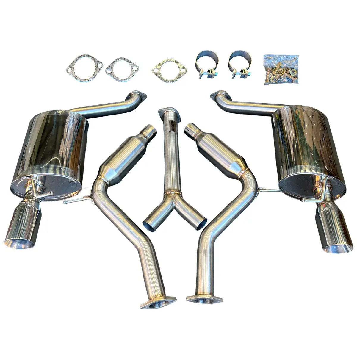 3" Stainless Dual Catback Exhaust Muffler For 92-00 Sc300 Sc 300 Soarer 1