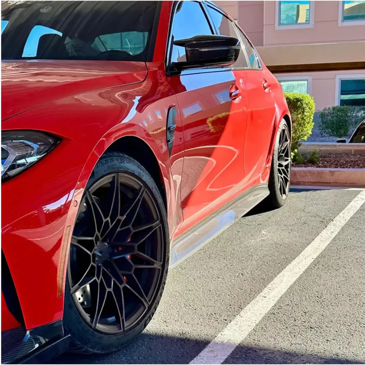 Carbon Fiber Side Skirt Replacement For Bmw G80 M3 2