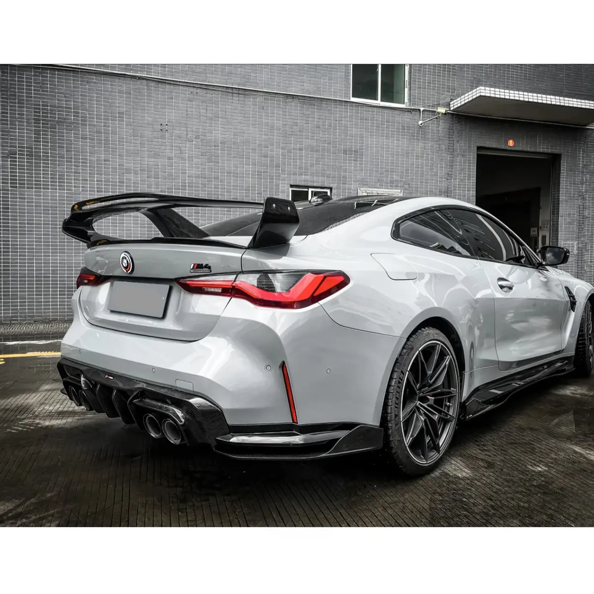 Prepreg Carbon Fiber Tk Aggressive Large Rear Trunk Wing For Bmw G80 M3 G82 1