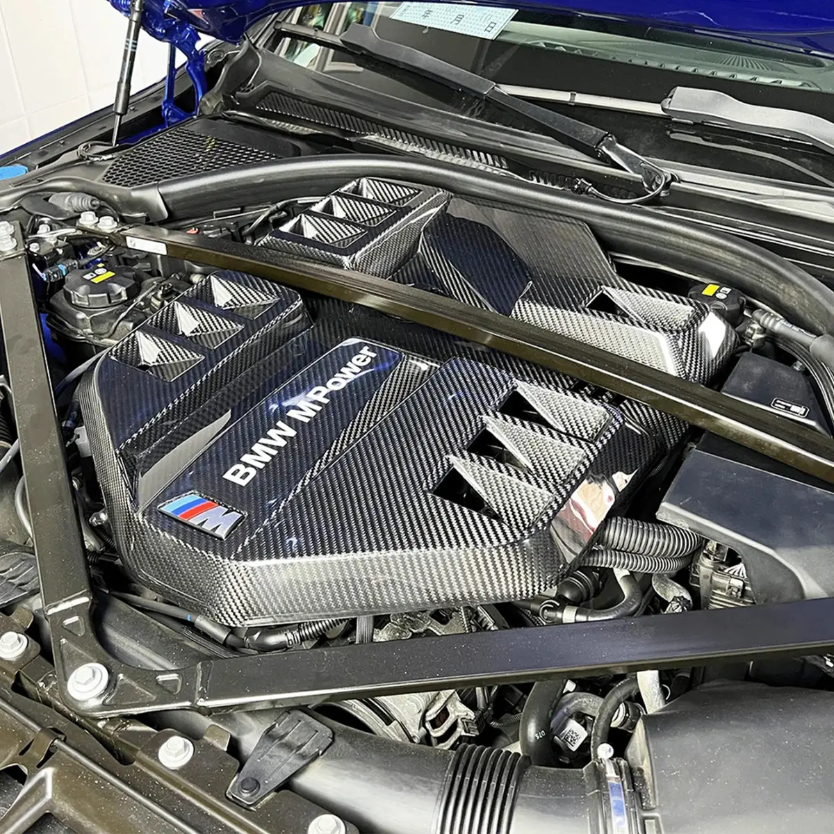 Carbon Fiber Engine Cover (Big Size Replacement) For Bmw G87 M2 G80 G81 M3 G82 G83 M4 1
