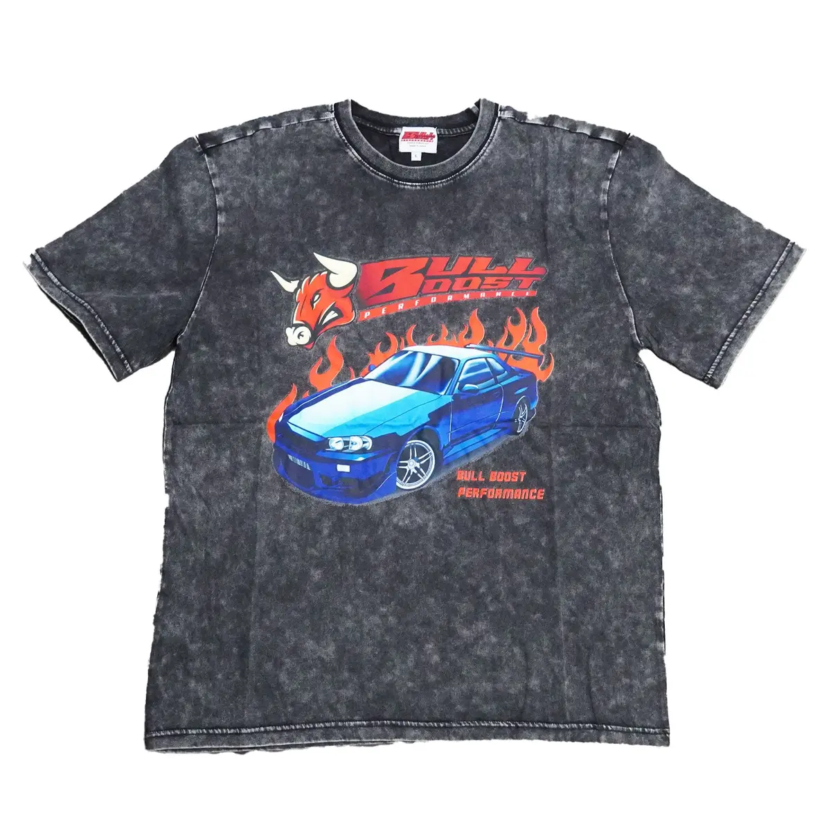 Vintage Acid Wash 250Gsm Nissan Skyline Gt-R Heavy Cotton Pre Shrunk T Shirt 1