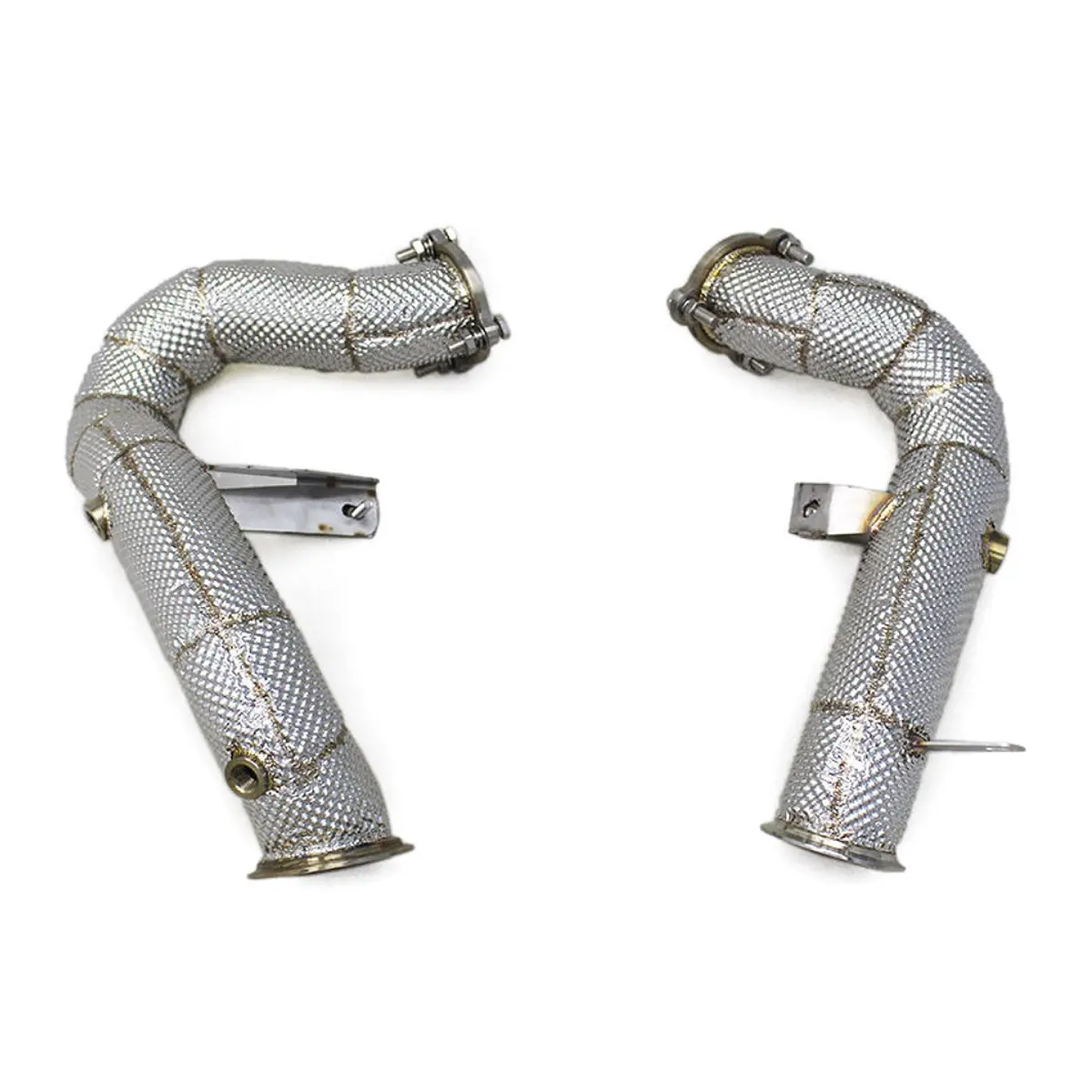 Straight Free Flow Stainless Steel Down Pipes For Porsche Macan Turbo Gts 3.6T 1