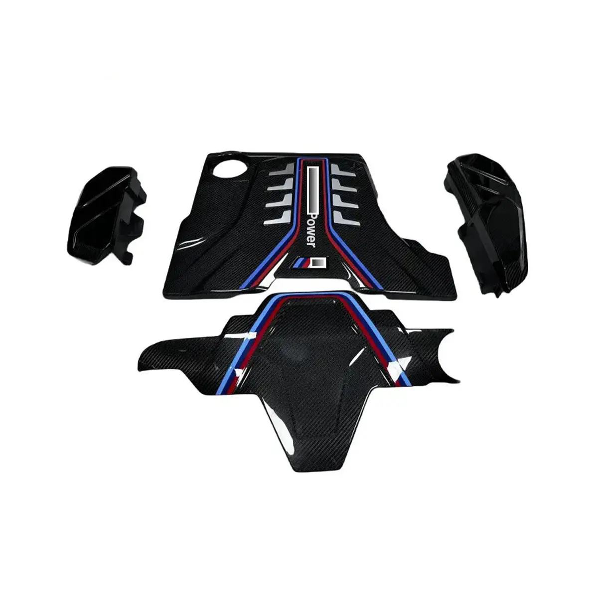 Carbon Fiber Performance Engine Bay Cover Kit For Bmw F90 M5 F91 F92 M8 1