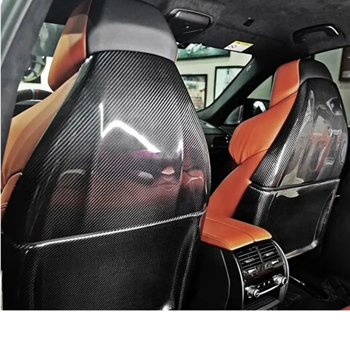 Carbon Fiber Seat Back Covers For Bmw F90 M5 1