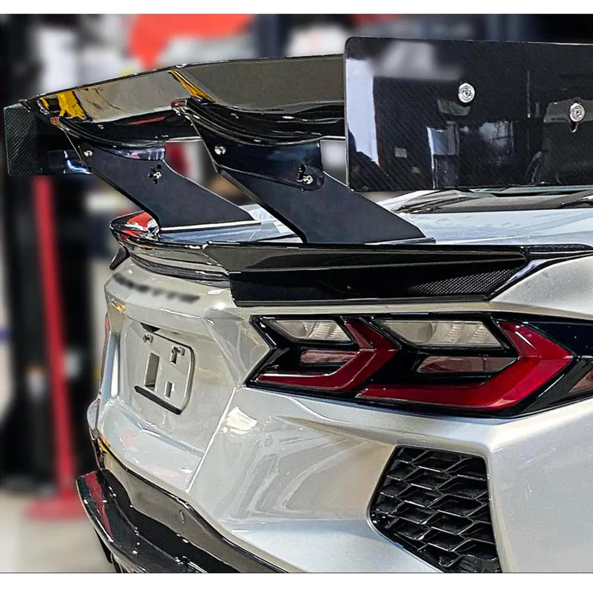 Ap Style Dry Carbon Fiber Rear Trunk Gt Wing For Chevrolet Corvette C8 1