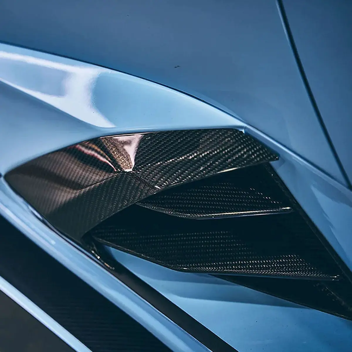 Dry Carbon Fiber Side Skirt Trim For Lamborghini Huracan Evo Tecnica 1