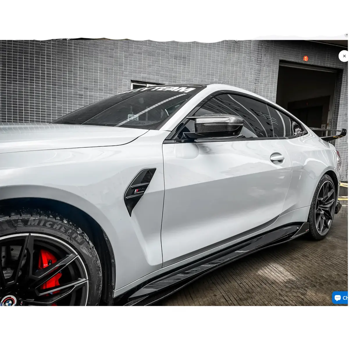Prepreg Carbon Fiber Tk Finned Side Skirts For Bmw G80 M3 G82 M4 1