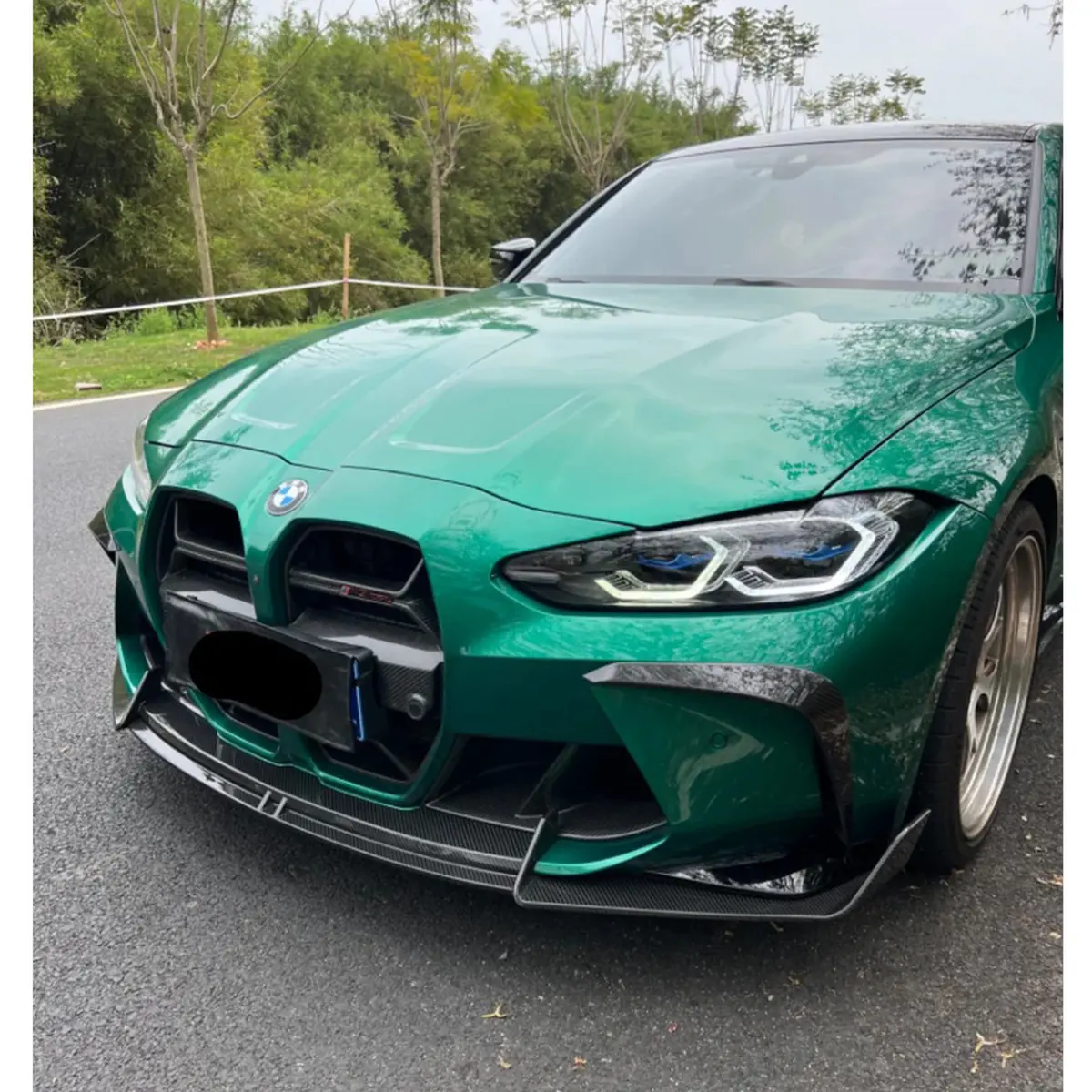 Prepreg Carbon Fiber Ad Style Front Lip For Bmw G80 G81 G82 G83 M3 M4 1