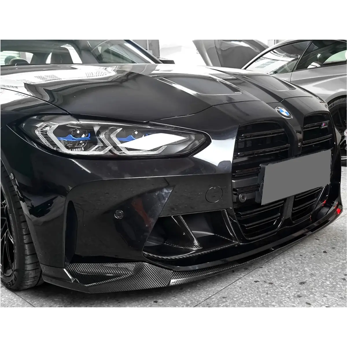 Dry Pre-Preg Carbon Fiber Mp Style Front Lip For Bmw G80 G81 M3 G82 G83 M4 1