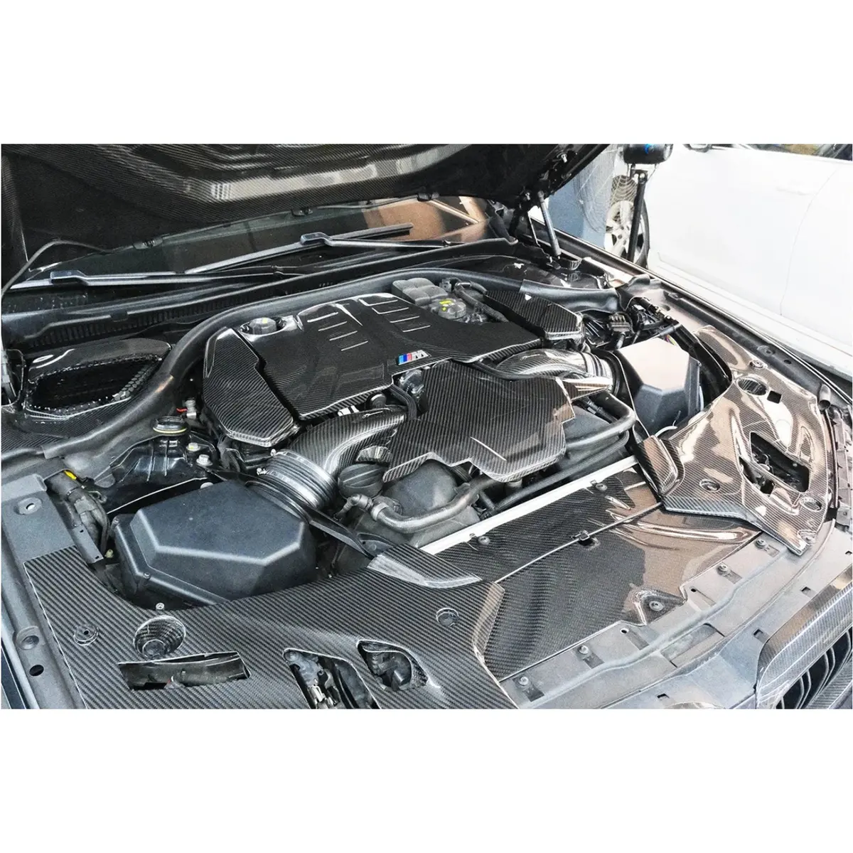 Carbon Fiber Top Corner Cowl Cover For Bmw F90 M5 1