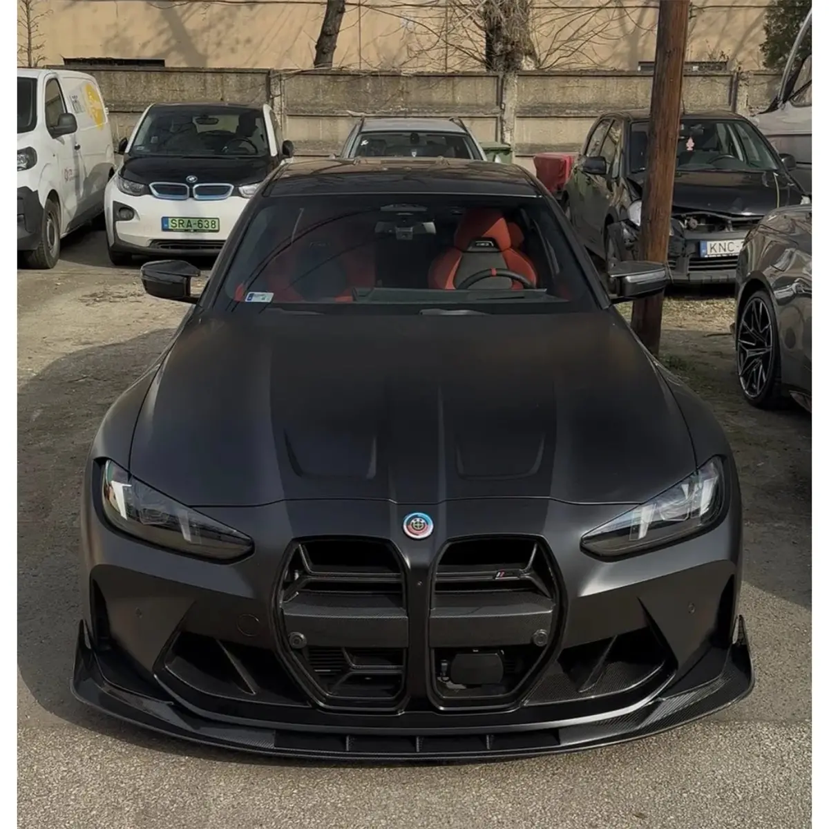 Carbon Fiber Ax Style Front Splitter Lip For Bmw G80 G82 G83 M3 M4 1