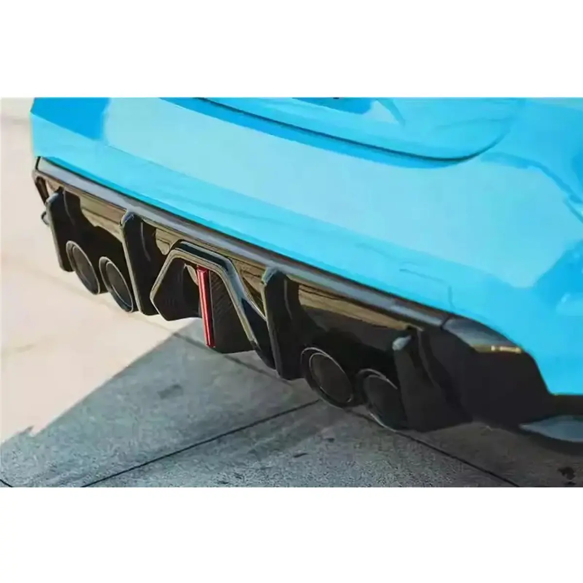 V2 Carbon Fiber Rear Diffuser W/ Led Light For Bmw G80 M3 G82 G83 M4 1