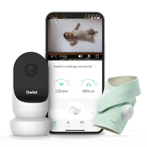 Owlet Monitor Duo 2 - Cam 2 + Smart Sock 3 Mint 1