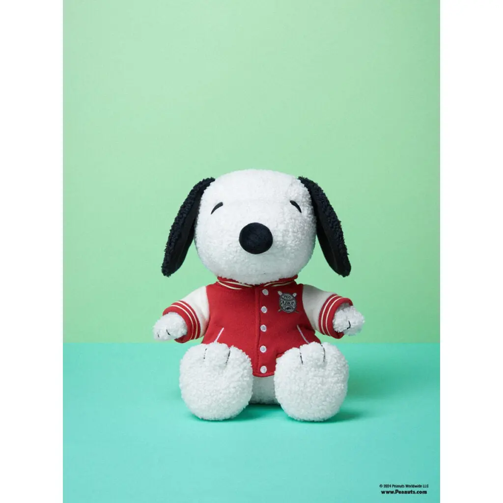 Snoopy Sitting With Varsity Jacket 1