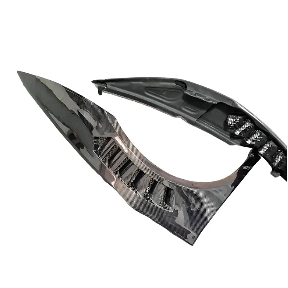 V Style Full Carbon Fiber Vented Front Fenders For Lamborghini Huracan Lp 580 Lp 610 1