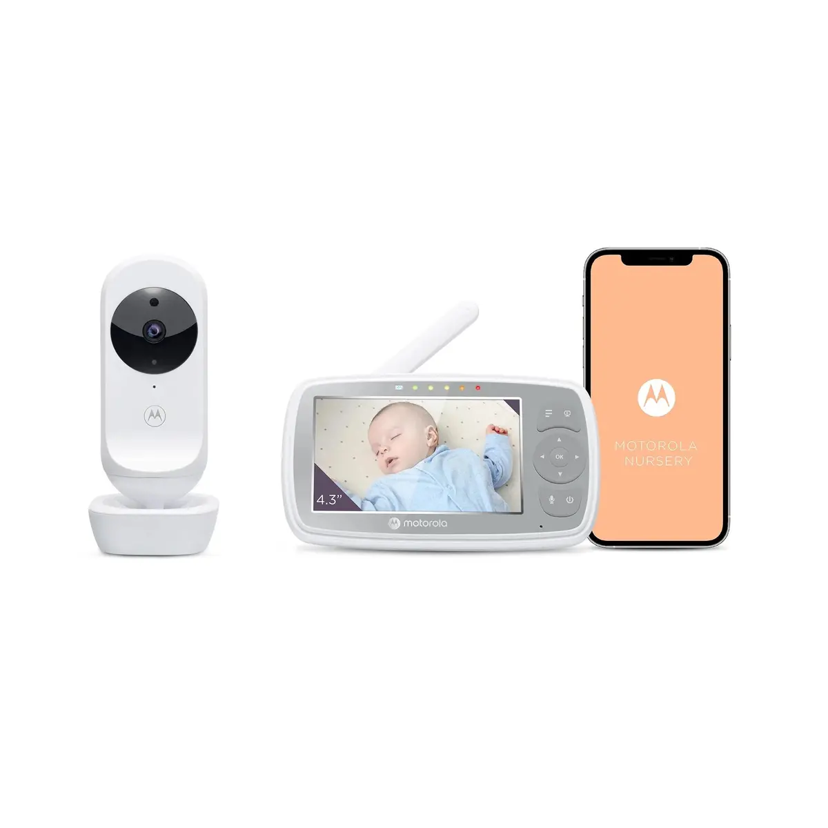 Motorola Vm44 Connect 4.3'' Wi-Fi Video Baby Monitor 1
