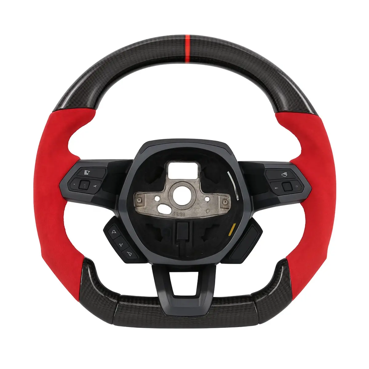 Custom Alcantara Red Steering Wheel For Lamborghini Huracan Lp580 Lp610 Lp640 Evo Sto 1