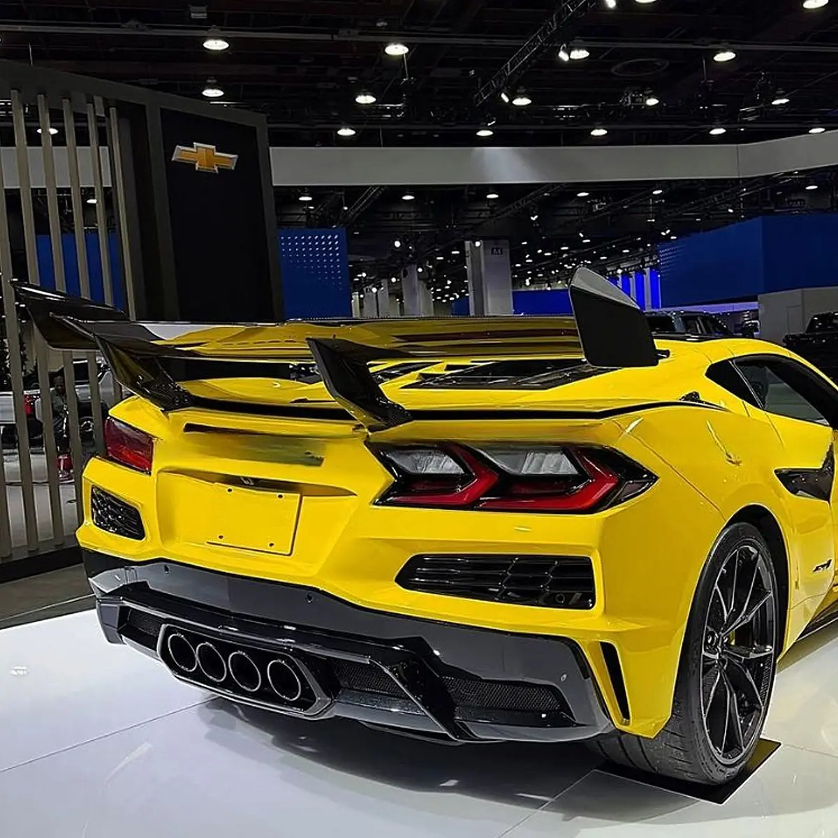 Zr1 Style Dry Carbon Fiber Rear Wing For Chevrolet Corvette C8 Z06 2