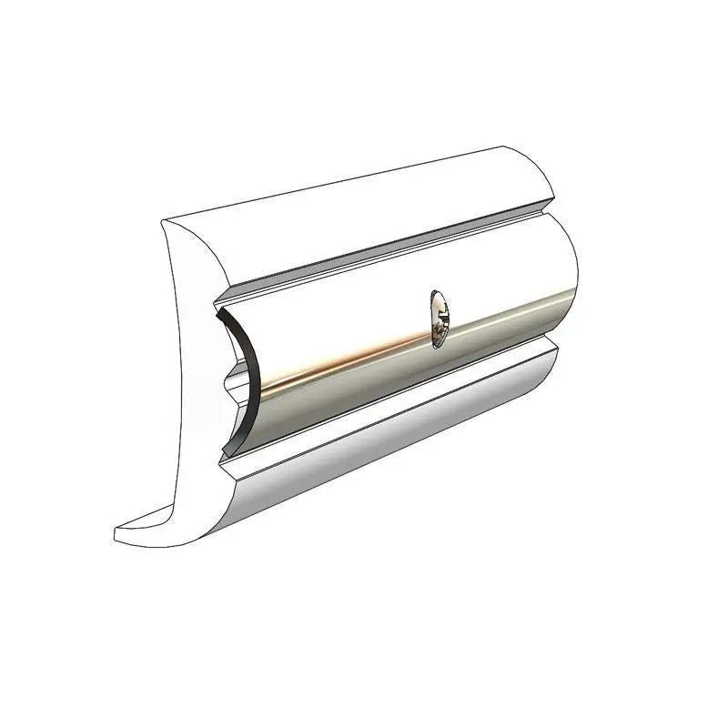 Taco Marine White Pvc Flexible Rub Rail 1-5/8" X 5/8" X 60' V11-9798Wha60d 1