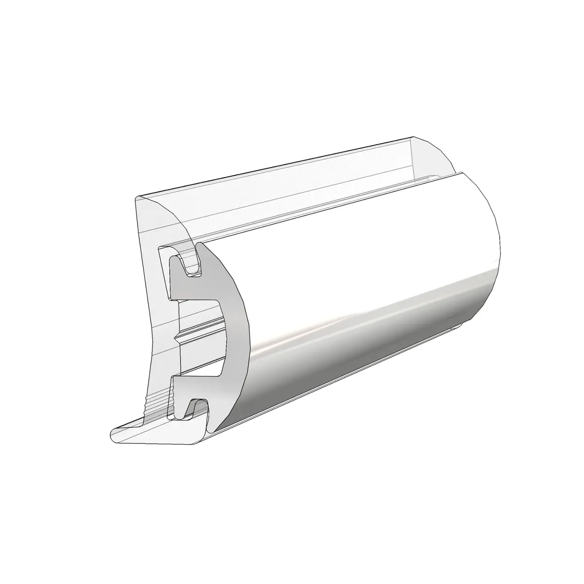 Taco Marine 1-3/16’’ X 1/2’’ X 70' White Flexible Vinyl Rub Rail Insert V12-4144Wha70 1