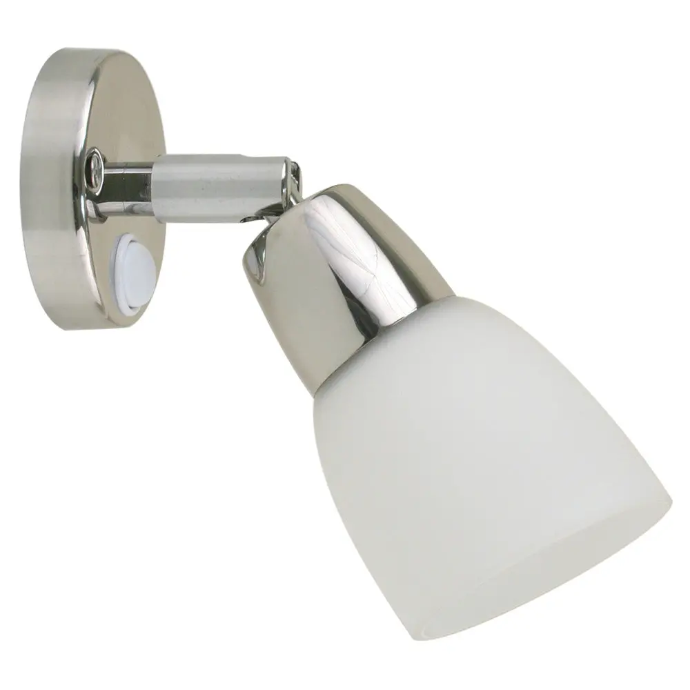 Scandvik Ss Reading Light W/Frosted Glass Shade - 10-30V [41365P] 1