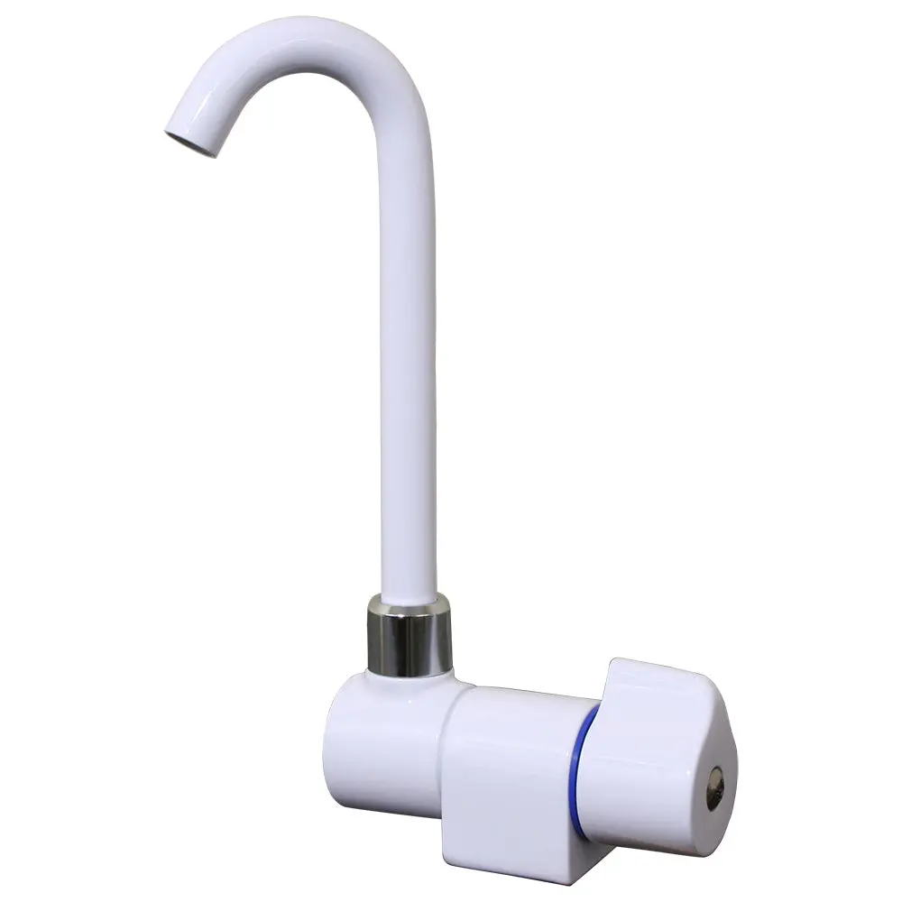 Scandvik Tall Tap W/Folding Spout - White Powder Coat Finish [10182P] 1