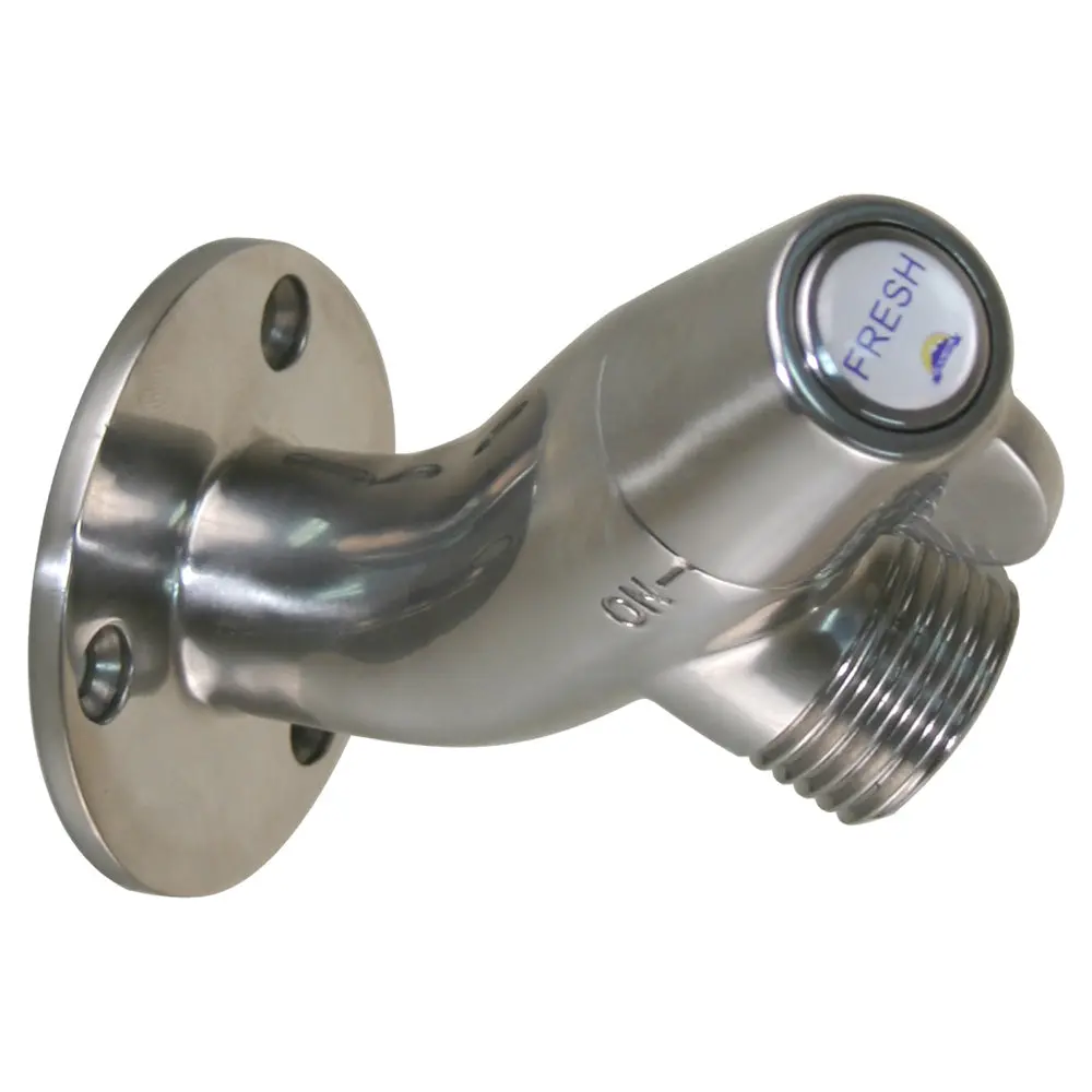 Scandvik Ceramic Angled Washdown Valve - Ss Spigot [10175P] 1