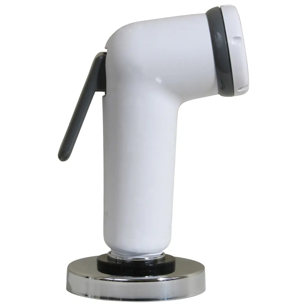 Scandvik Straight Handle Pull Out Sprayer - White W/6 Hose [10196P] 1