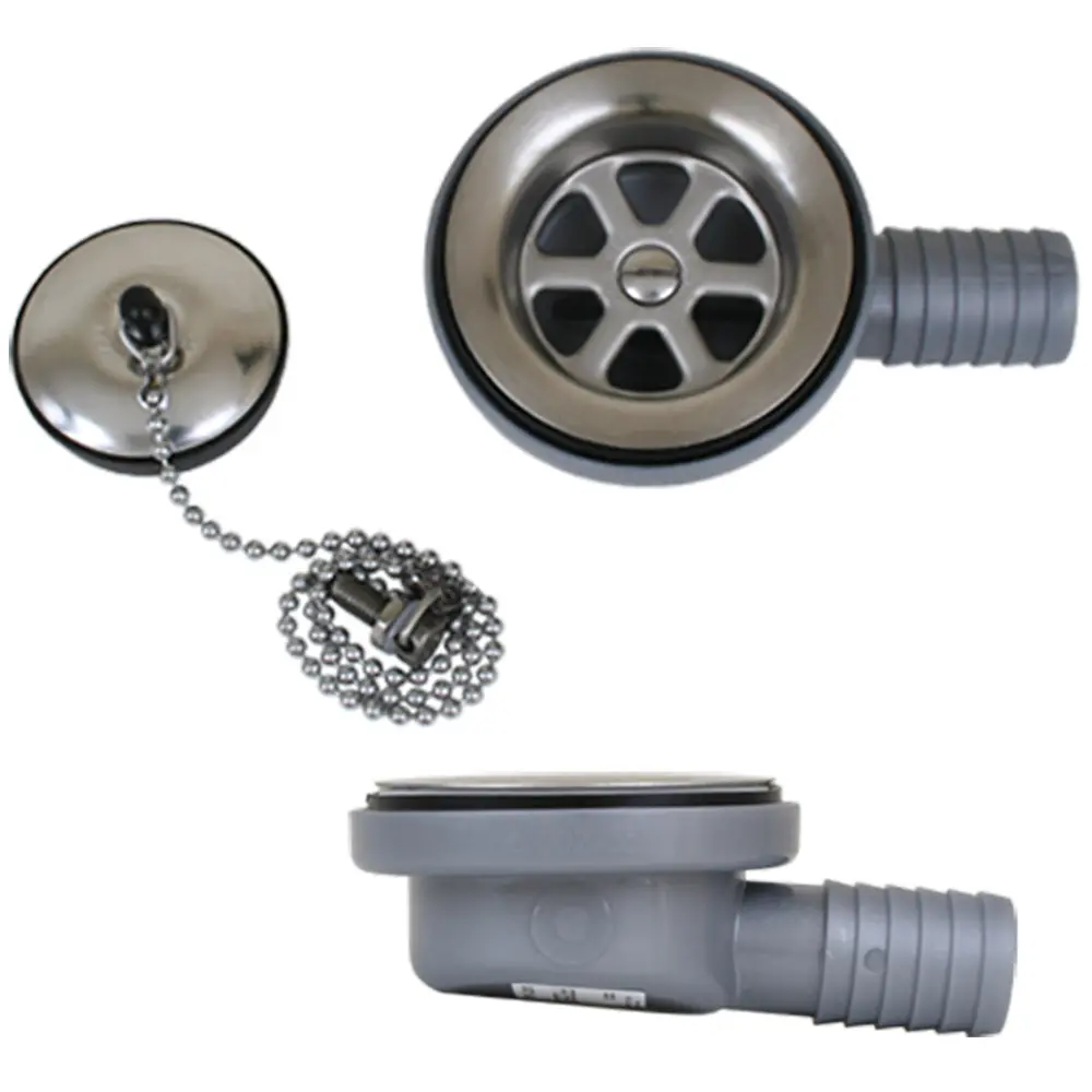 Scandvik Low Profile Drain Stopper - 1" Outlet [10306P] 1