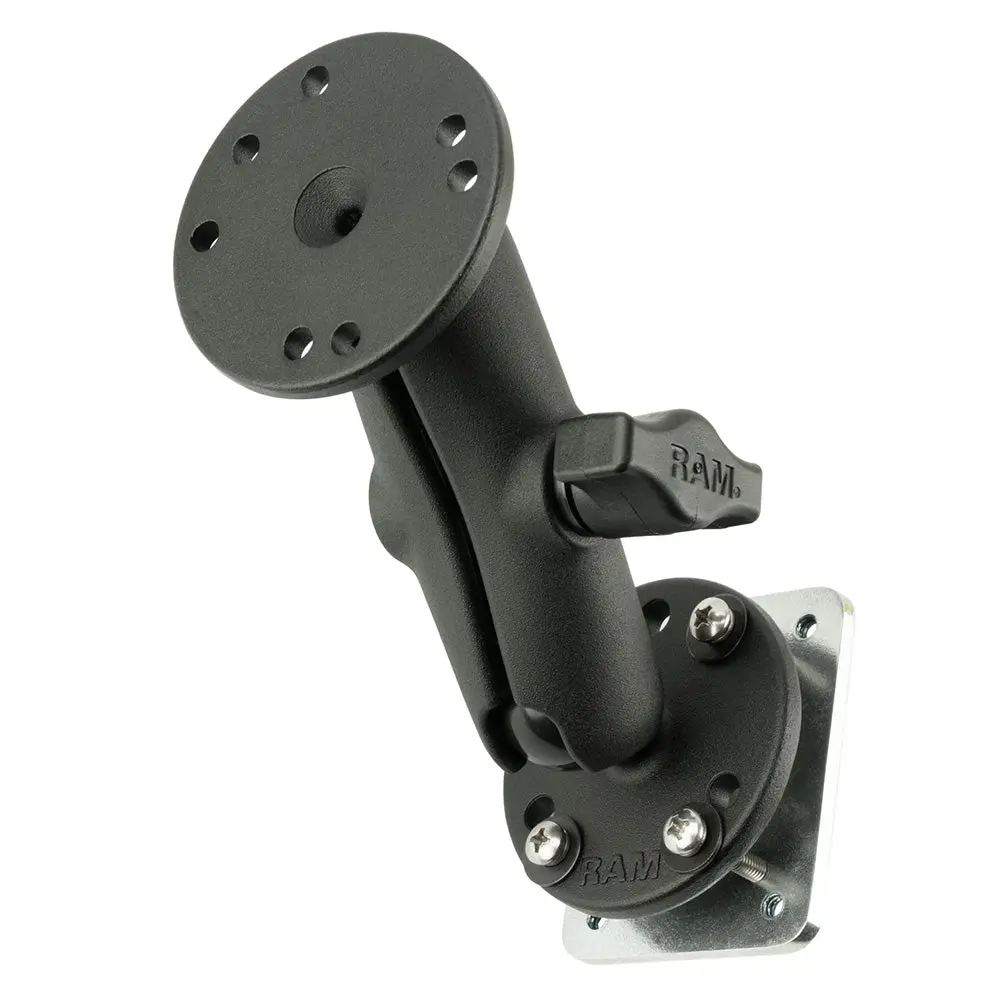 Ram Mount Double Ball Mount W/Backing Plate [Ram-B-101U-225B2] 1