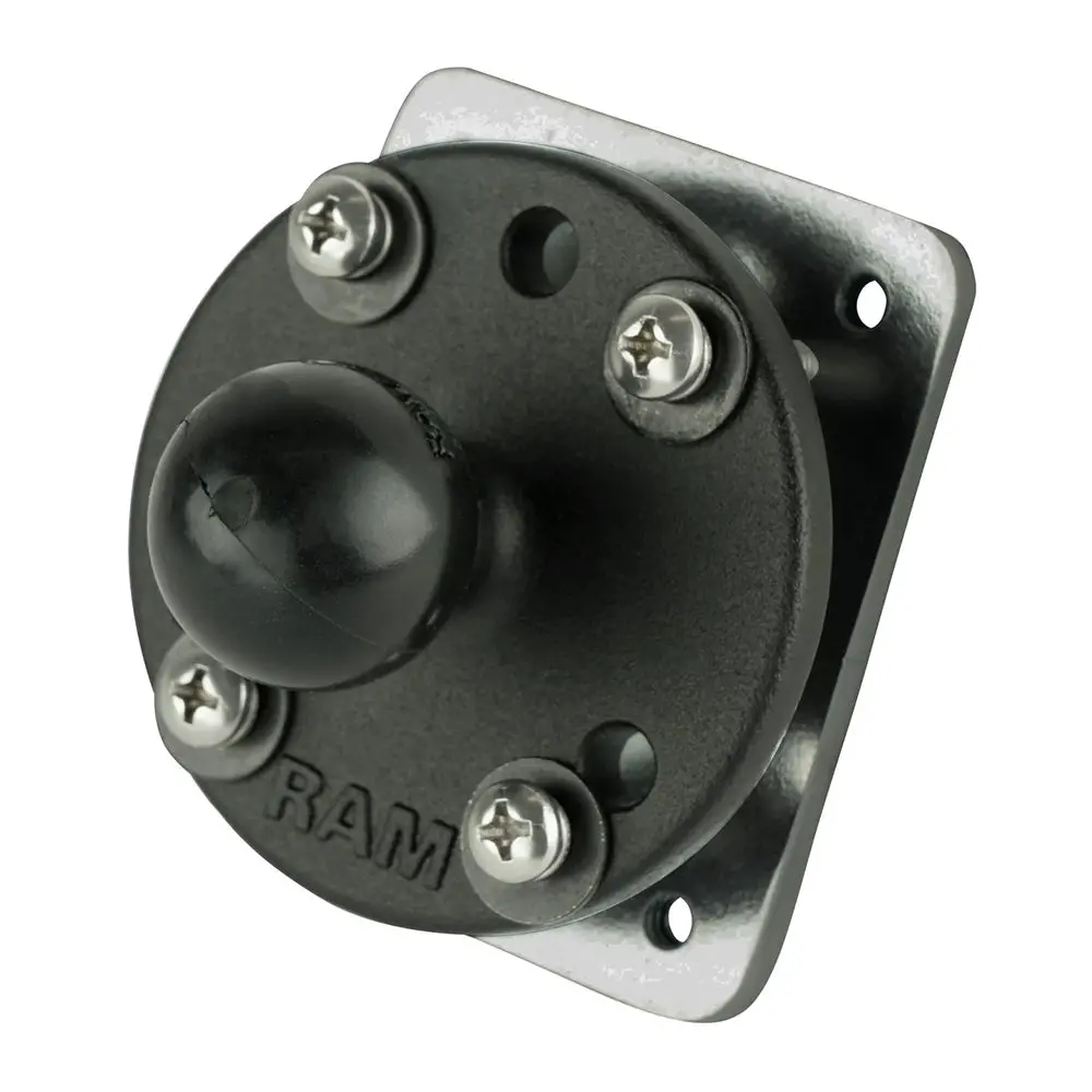 Ram Mount Drill-Down Dashboard Ball Base W/Backing Plate - B Size [Ram-B-202-225-2U] 1