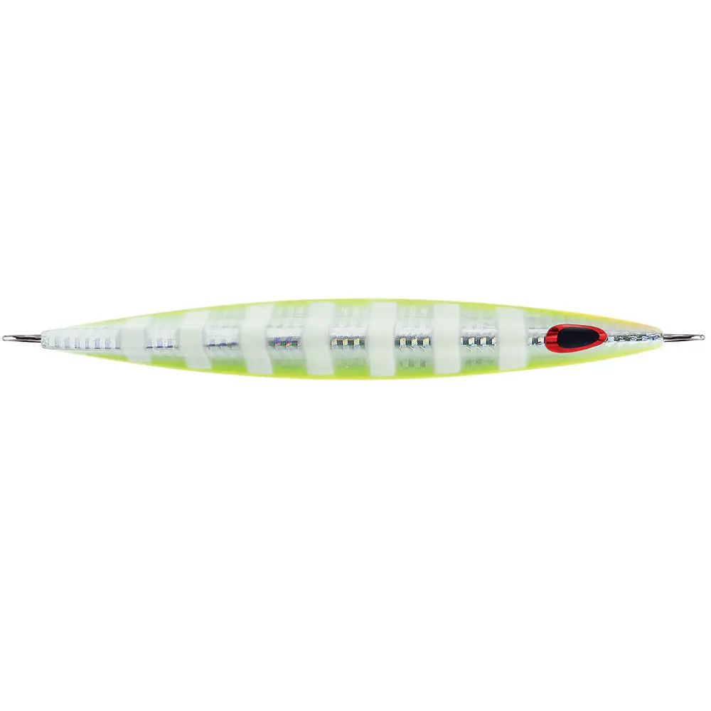 Williamson Kensaki 280 Jig - 7.25" - 9-7/8Oz - Uv Chartreuse Glow Zebra [Ksj280uvcgz] 1