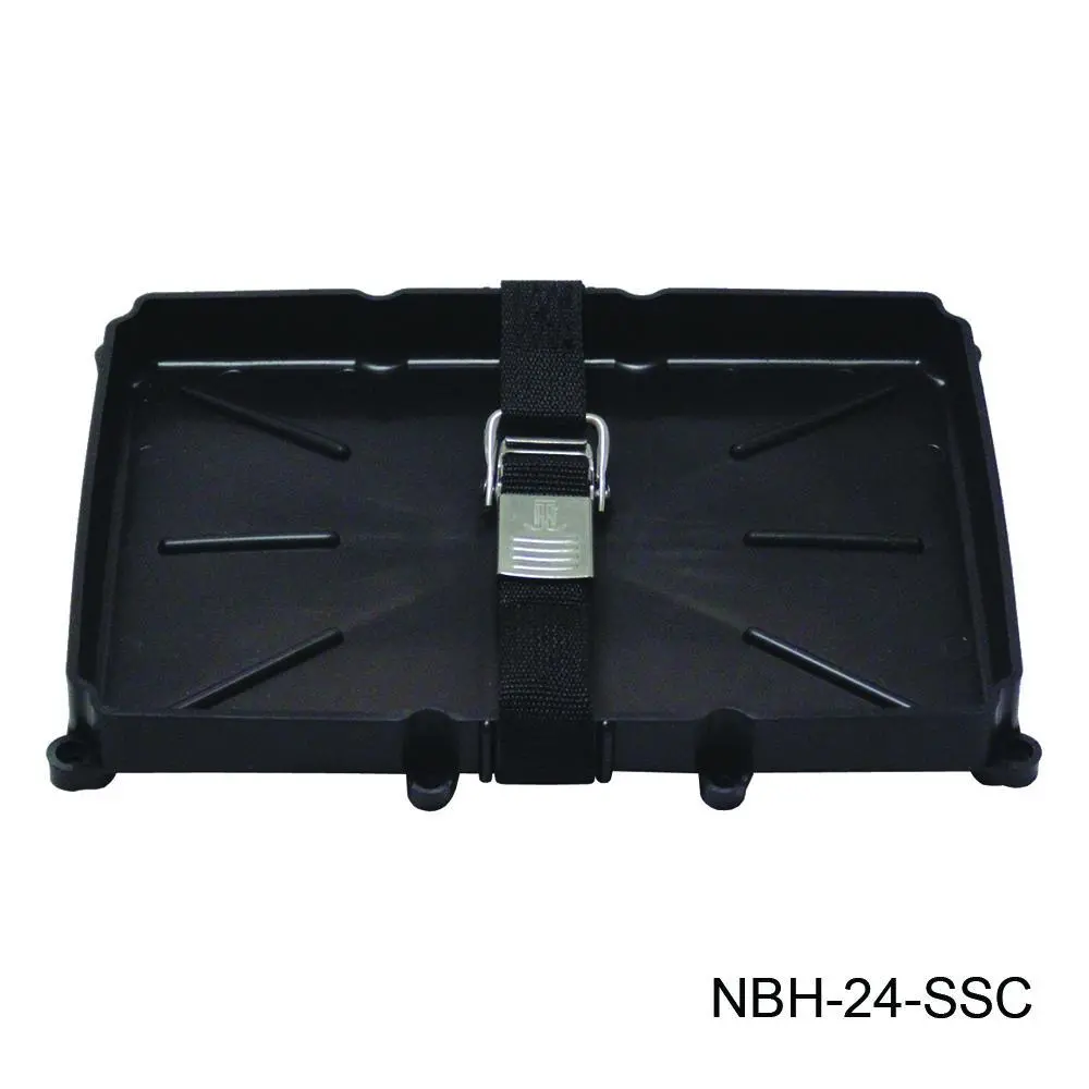 T-H Marine Battery Holder Tray With Stainless Buckle 10-5/8" X 7" Id Nbh-24-Ssc 1