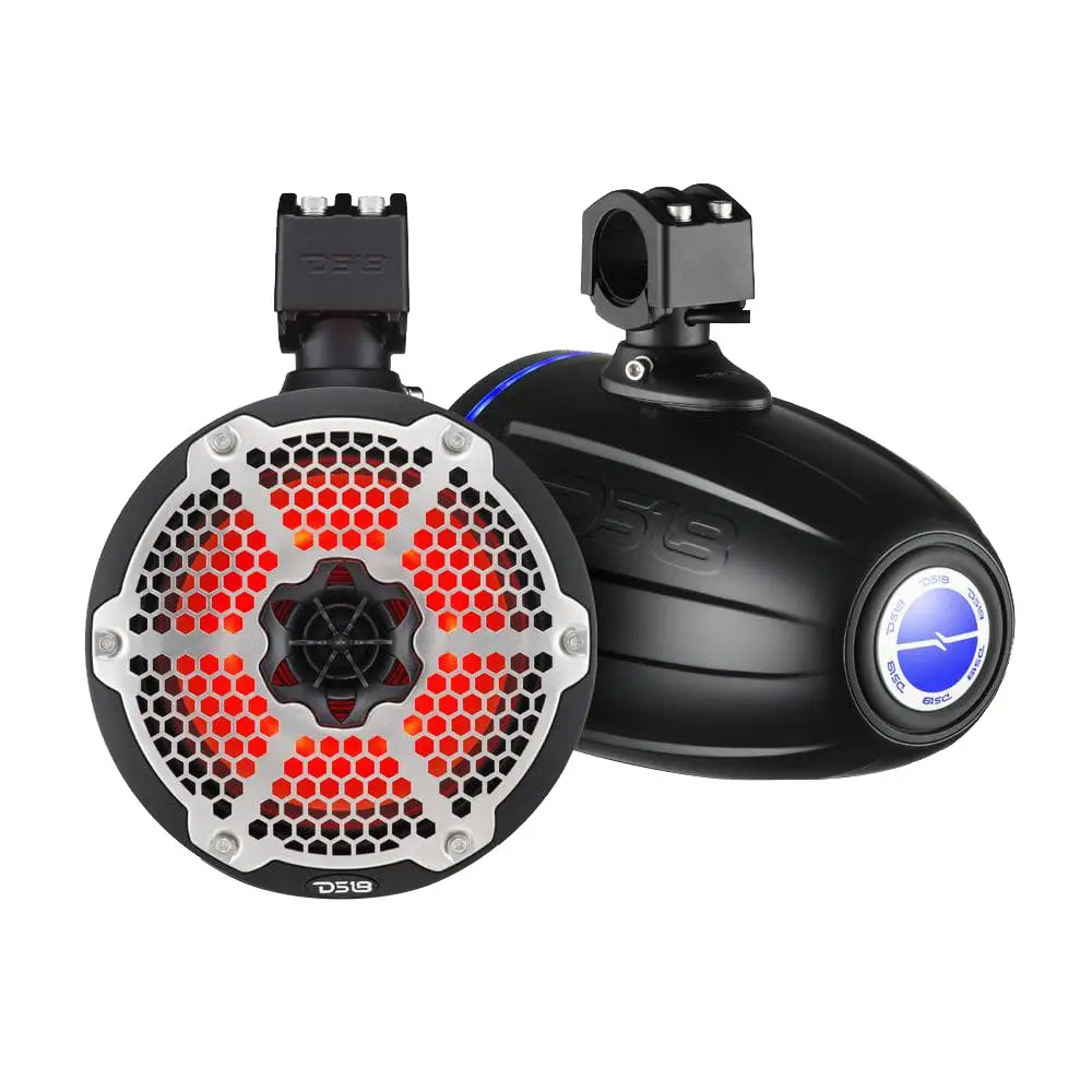 Ds18 Hydro 6.5" Neodymium Wakeboard Speakers W/1" Driver And Rgb Led Lights - 450W - Black [Nxl-X6tpneo/Bk] 1