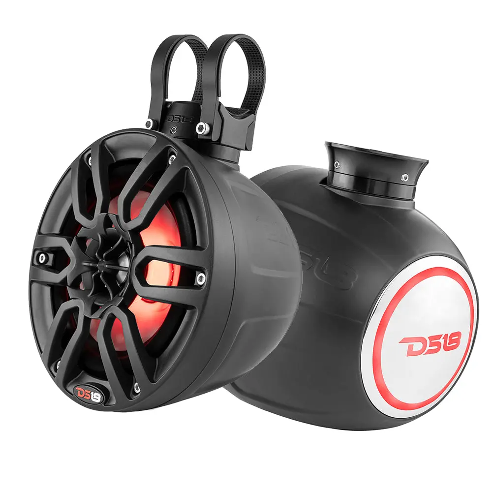Ds18 Hydro 6.5" Compact Wakeboard Pod Tower W/Rgb Light - 300W - Black [Nxl-Ps6bk] 1