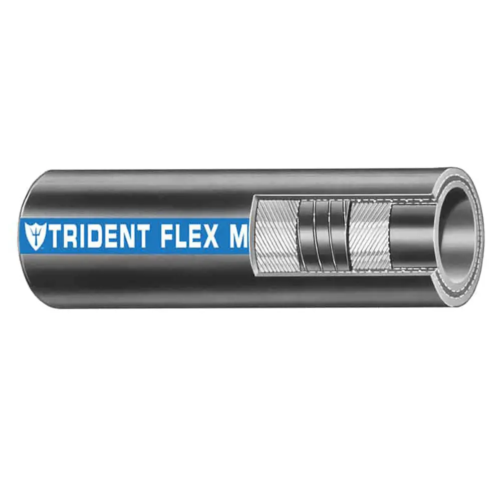 Trident Marine 1-1/2" X 50 Coil Flex Marine Wet Exhaust  Water Hose - Black [250-1126] 1