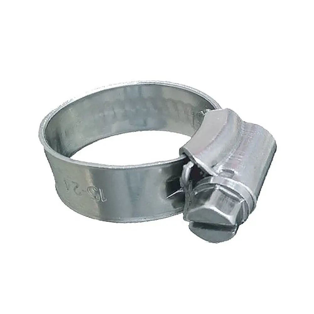 Trident Marine 316 Ss Non-Perforated Worm Gear Hose Clamp - 3/8" Band - (3/4"  1-1/8") Clamping Range - 10-Pack - Sae Size 10 [705-0581] 1