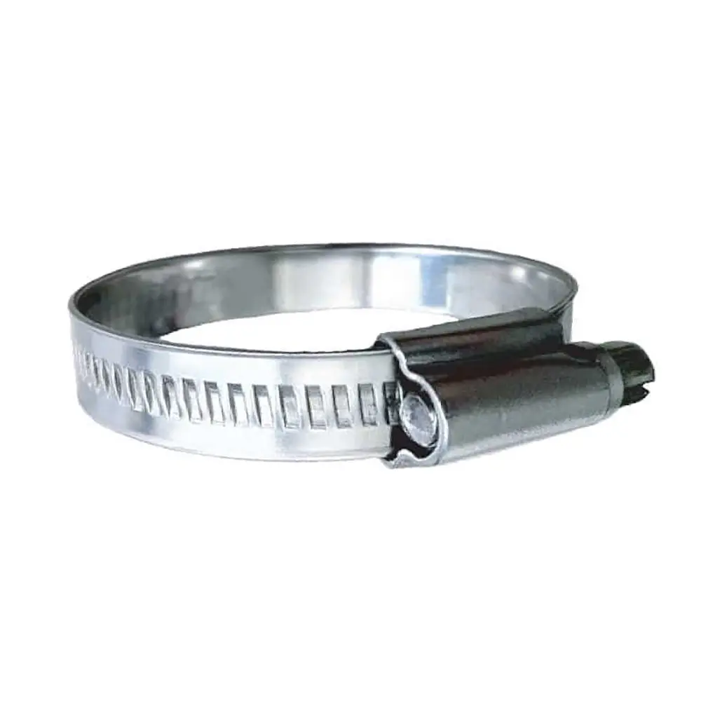 Trident Marine 316 Ss Non-Perforated Worm Gear Hose Clamp - 15/32" Band - (2" - 2-9/16") Clamping Range - 10-Pack - Sae Size 32 [710-2001] 1