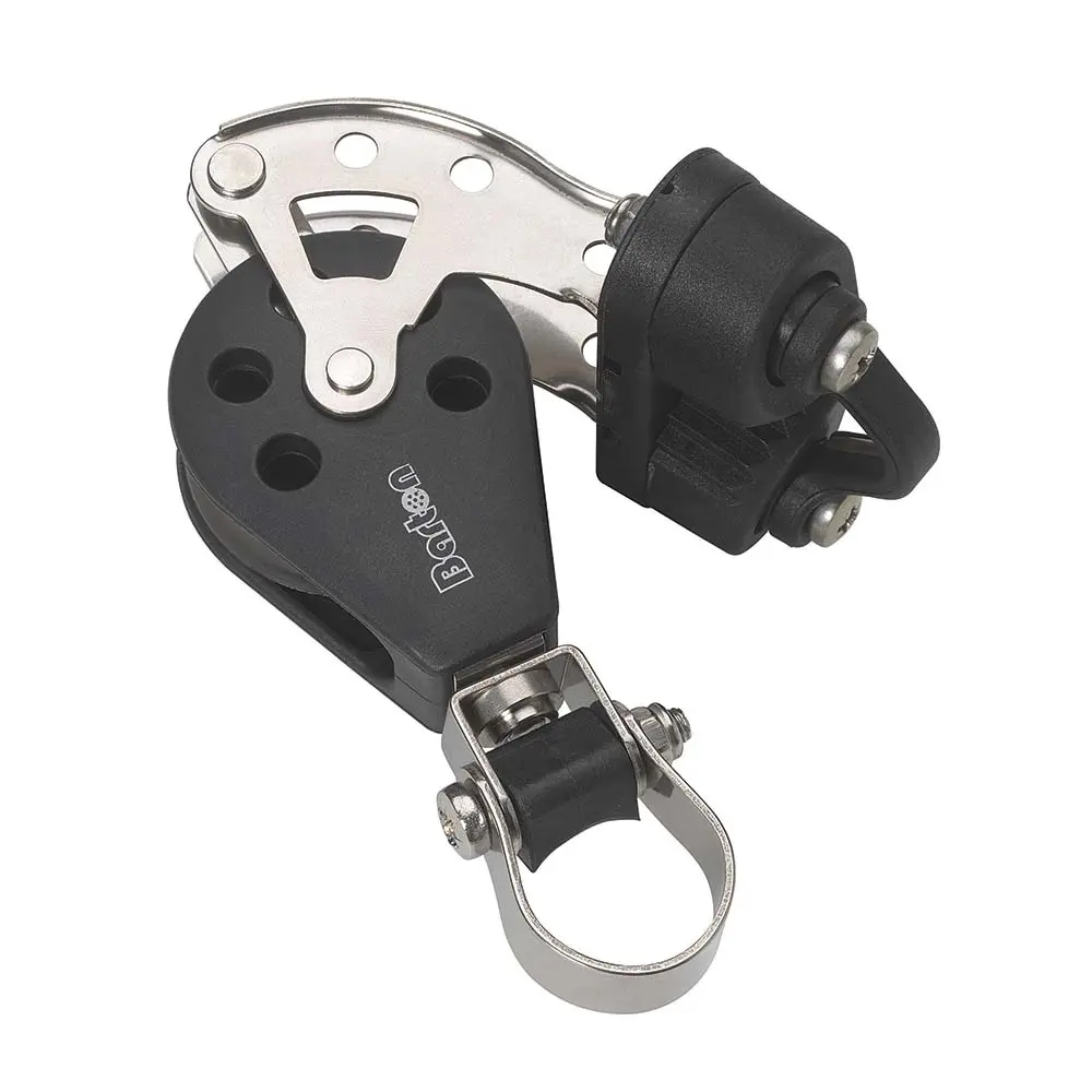 Barton Marine Size 3 Stanchion Lead Block - Single W/Becket  Cam Cleat [N03591] 1