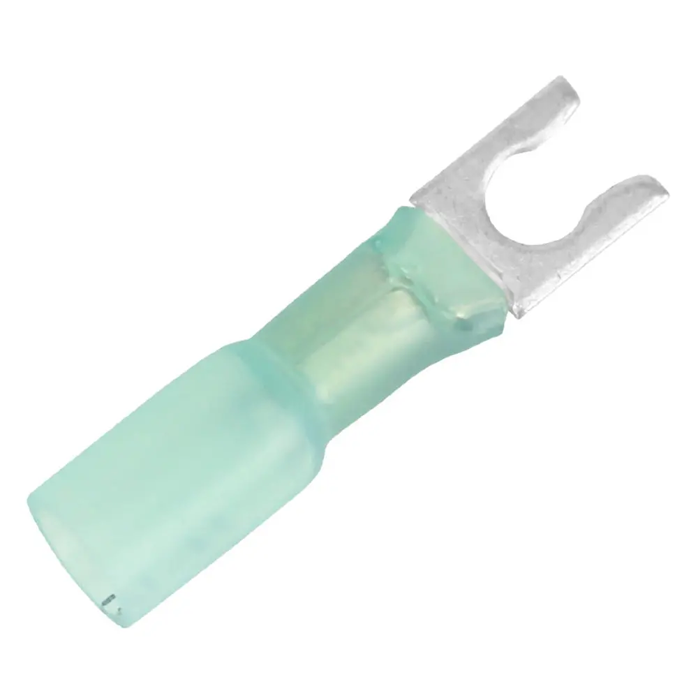 Pacer 16-14 Awg Heat Shrink Spade Terminal - #10 Stud Size - 100 Pack [Te14-10Slf-100] 1