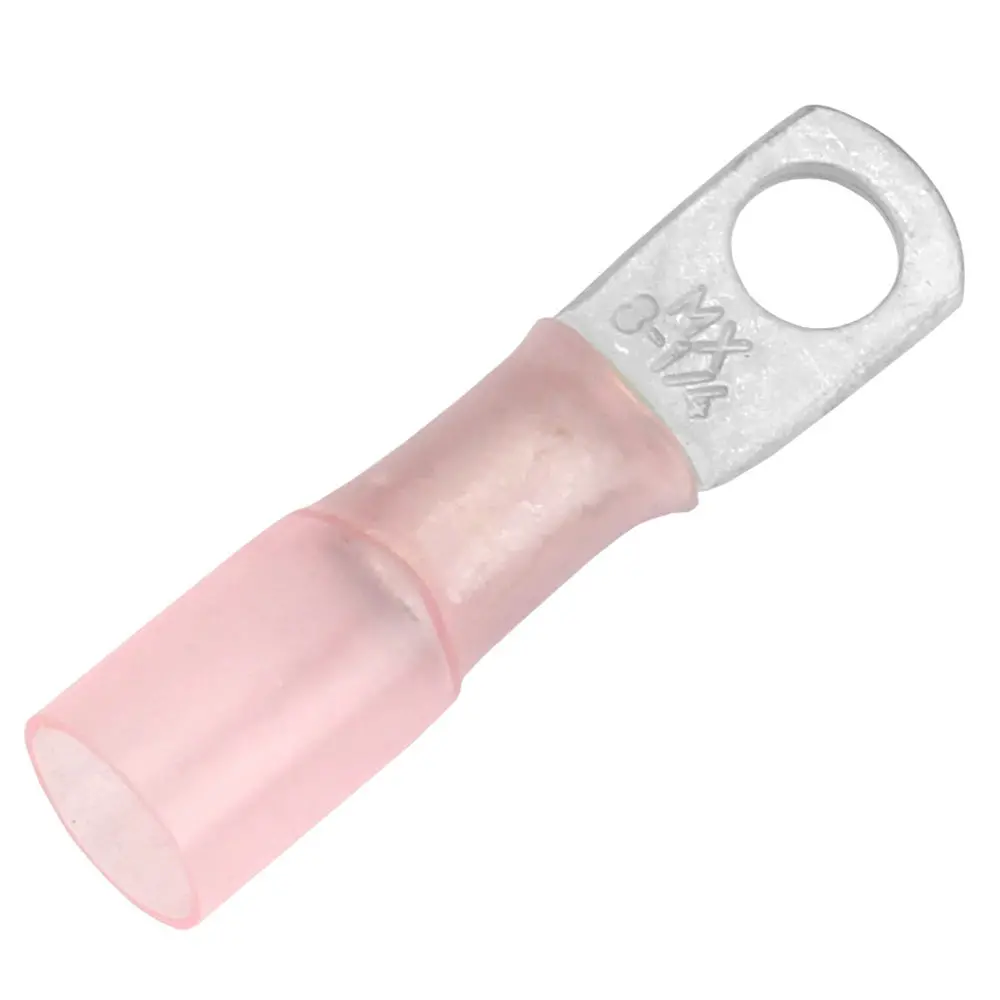 Pacer 8 Awg Heat Shrink Ring Terminal - 1/4" Stud Size - 25 Pack [Te8-14R-25] 1